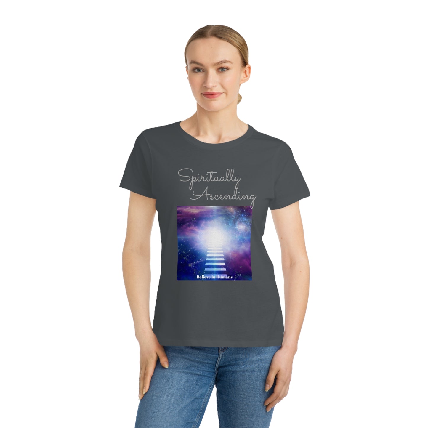 Spiritually Ascending Organic Women's Tee: Elevate Your Style and Consciousness