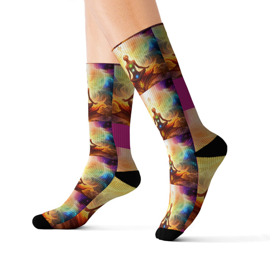 Mystical Goddess Universe Yogi Socks